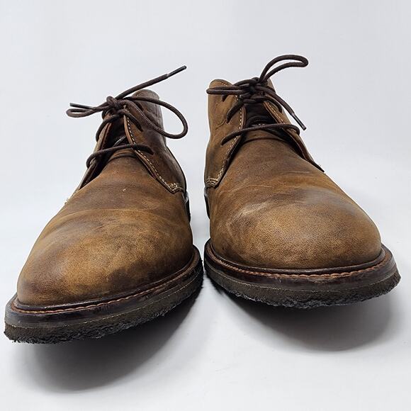 Johnston & Murphy Chukka Boots Men 11.5M Copeland Brown Oiled Leather 25-1870 - Picture 4 of 10